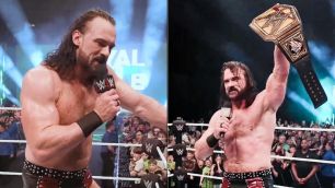 Emotivní projev Drewa McIntyrea po první úspěšné obhajobě titulu na WWE Live Eventu v Glasgow