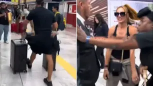 Setha Rollinse a Becky Lynch obklopili fanoušci na letišti v Mexiku