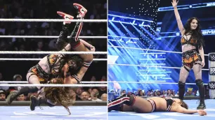 Nikki Bella a Paige použily během SmackDownu chvaty Johna Ceny