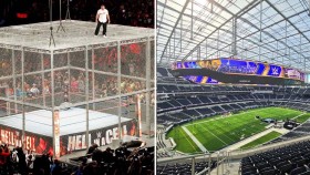 Foto potvrzující změnu Hell in a Cell konstrukce na WM 39, Skvělá zpráva pro NXT