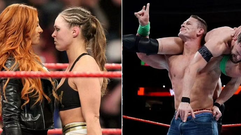 Becky Lynch, Ronda Rousey, John Cena & Finn Bálor