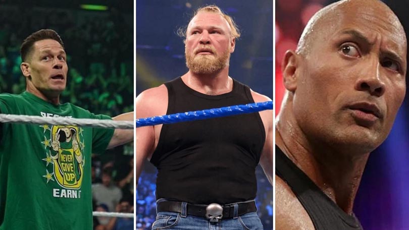 John Cena, Brock Lesnar & The Rock