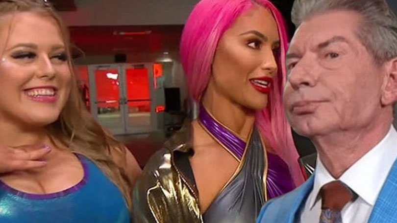 Doudrop, Eva Marie & Vince McMahon