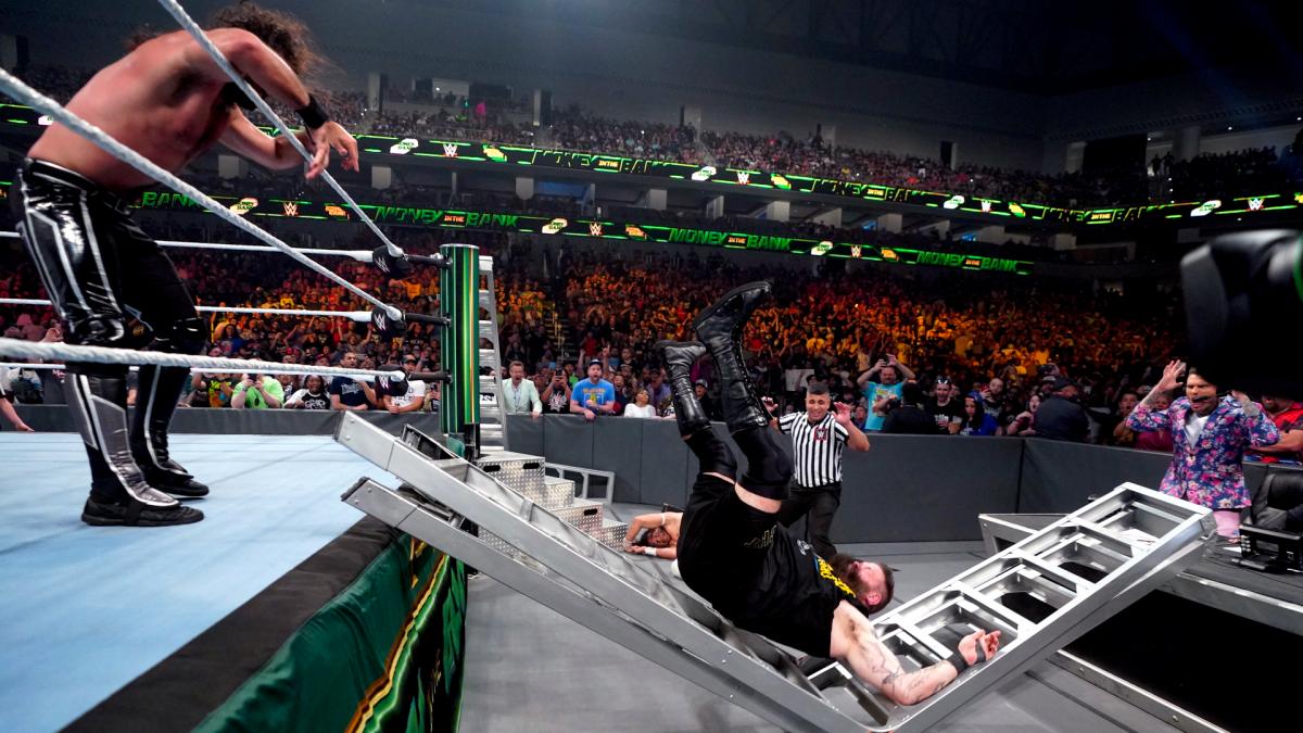 Money in the Bank Ladder Match - Seth Rollins vs. Kevin Owens