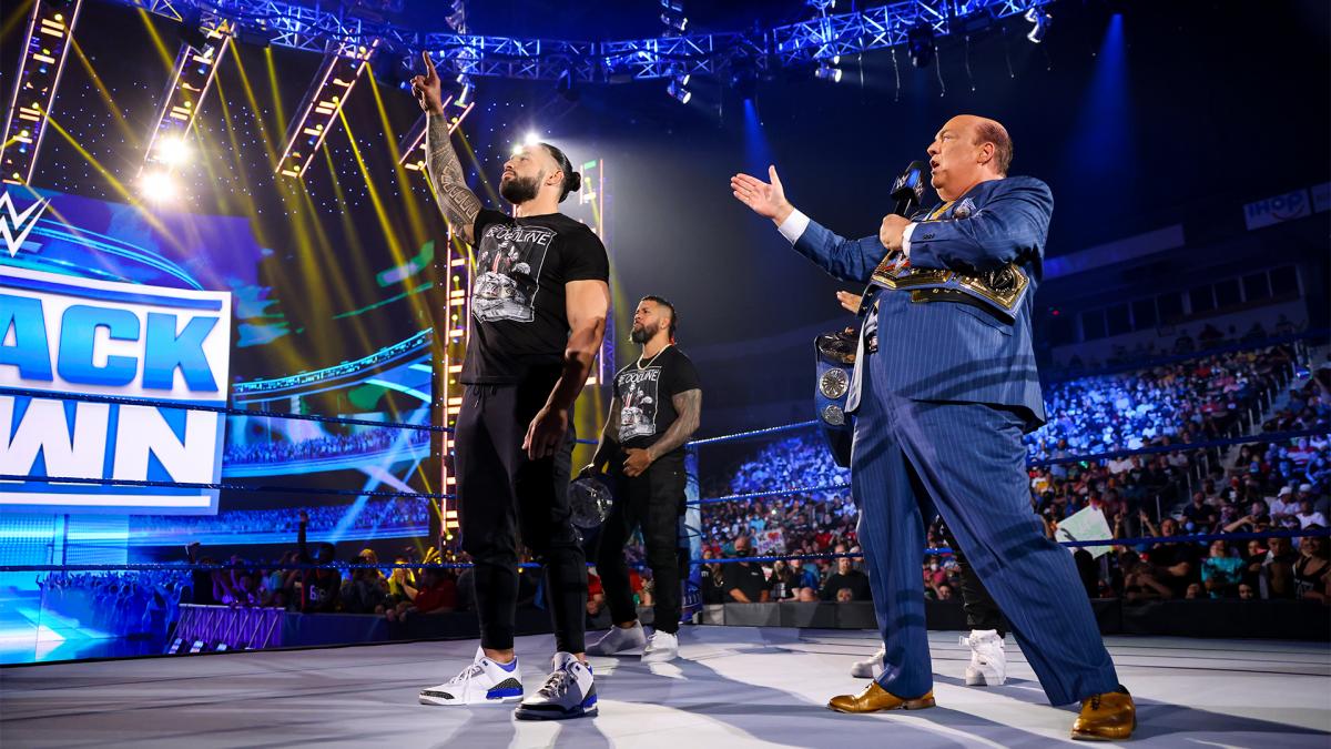 Roman Reigns, The Usos & Paul Heyman