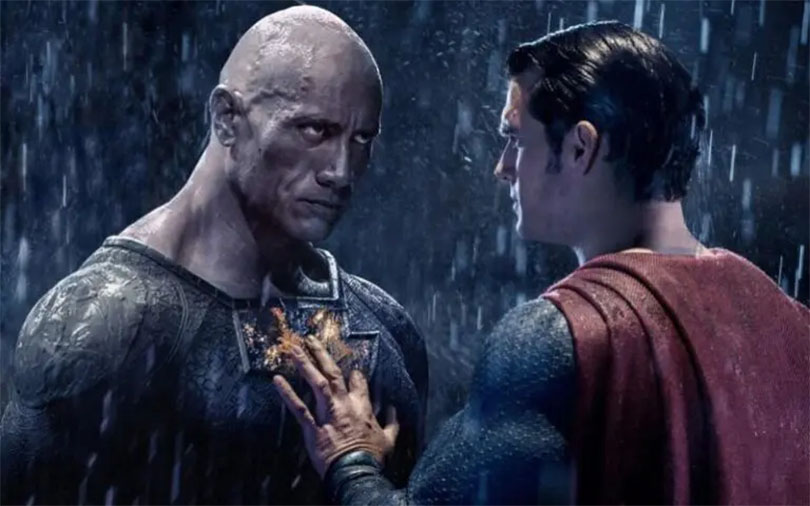 The Rock jako Black Adam a Henry Cavill jako Superman