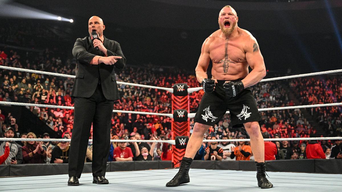 Adam Pearce & Brock Lesnar