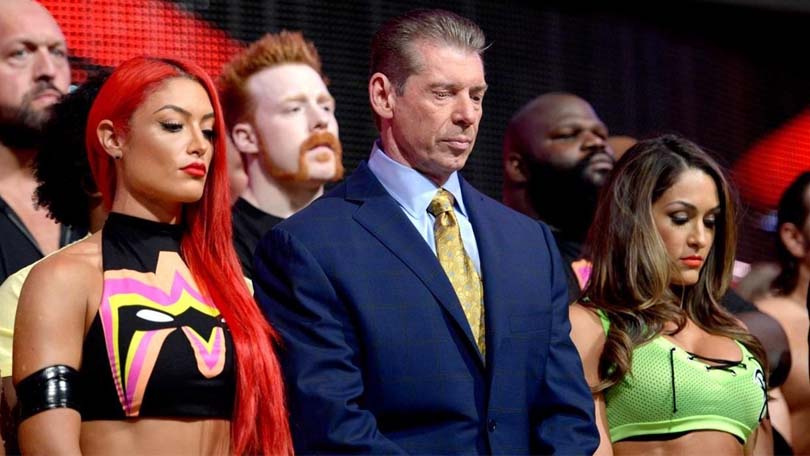 Eva Marie, Vince McMahon & Nikki Bella