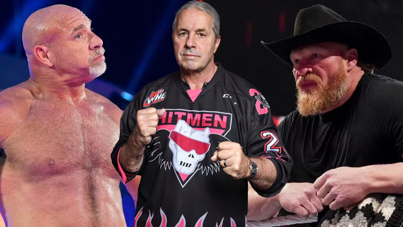 Goldberg, Bret Hart & Brock Lesnar