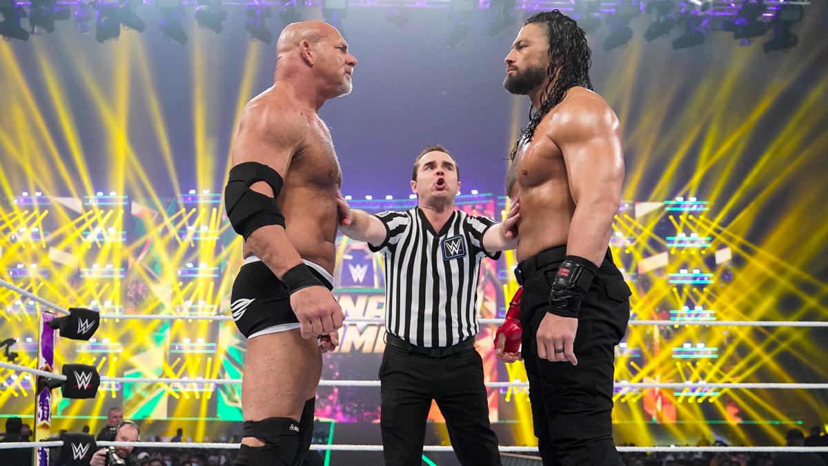 Goldberg vs. Roman Reigns