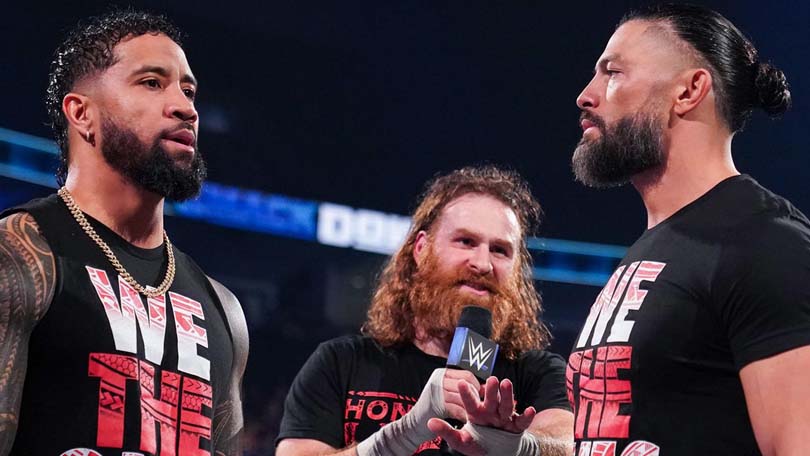 Jey Uso, Sami Zayn & Roman Reigns