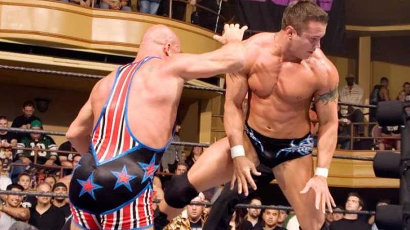 Kurt Angle vs. Randy Orton
