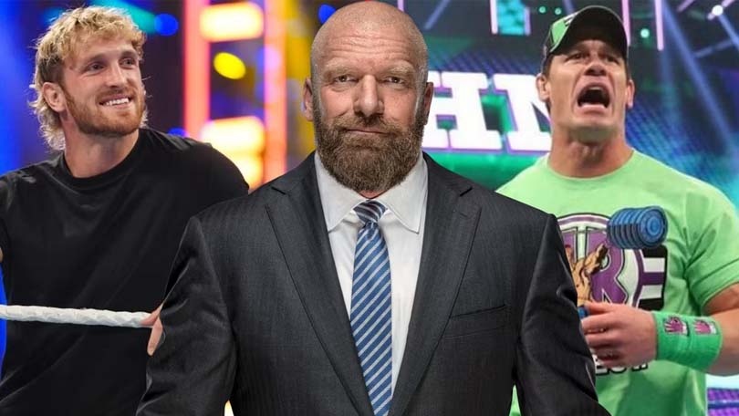 Logan Paul, Triple H & John Cena