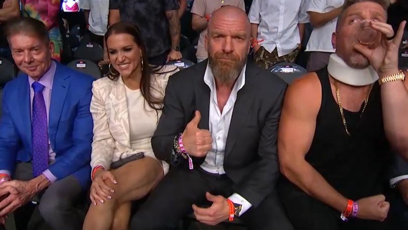 Vince McMahon, Stephanie McMahon, Triple H & Pat McAfee