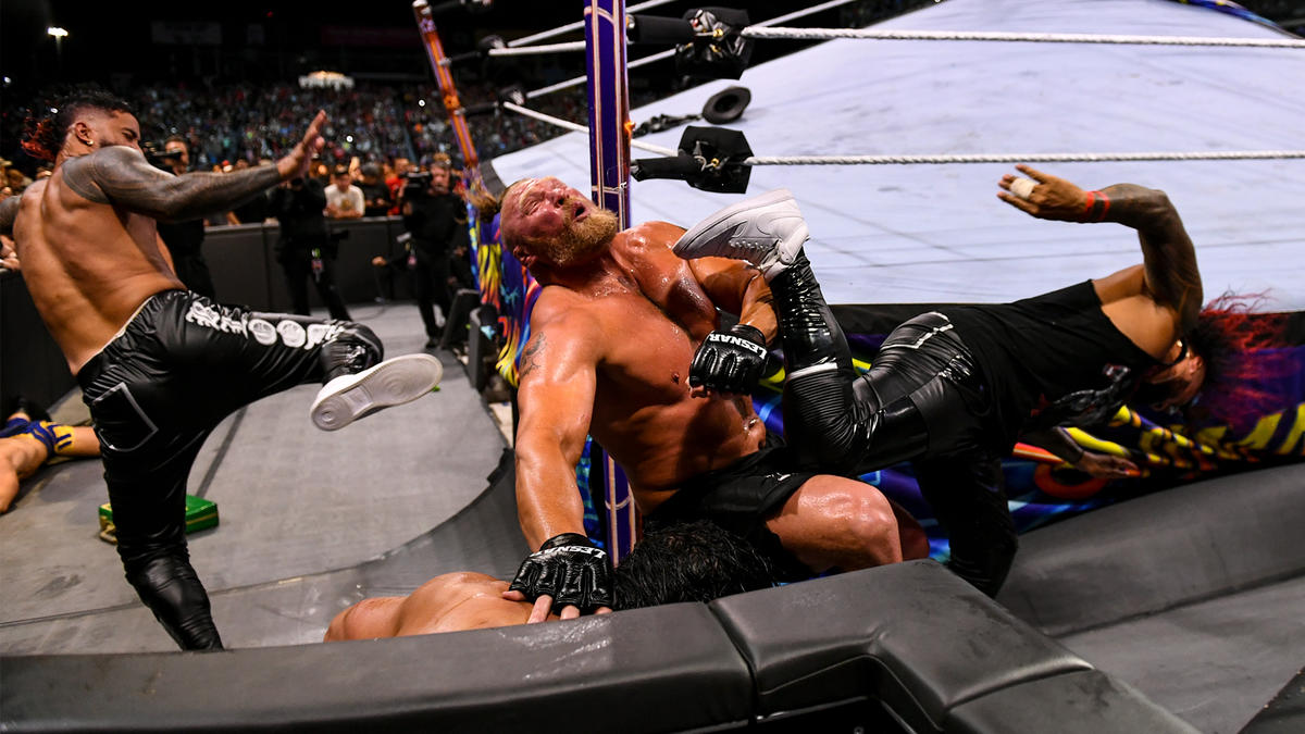 The Usos vs. Brock Lesnar
