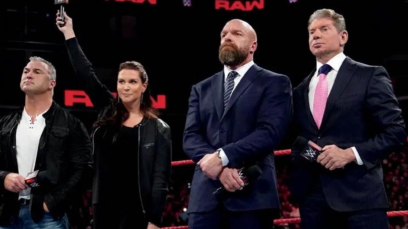 Shane McMahon, Stephanie McMahon, Triple H & Vince McMahon