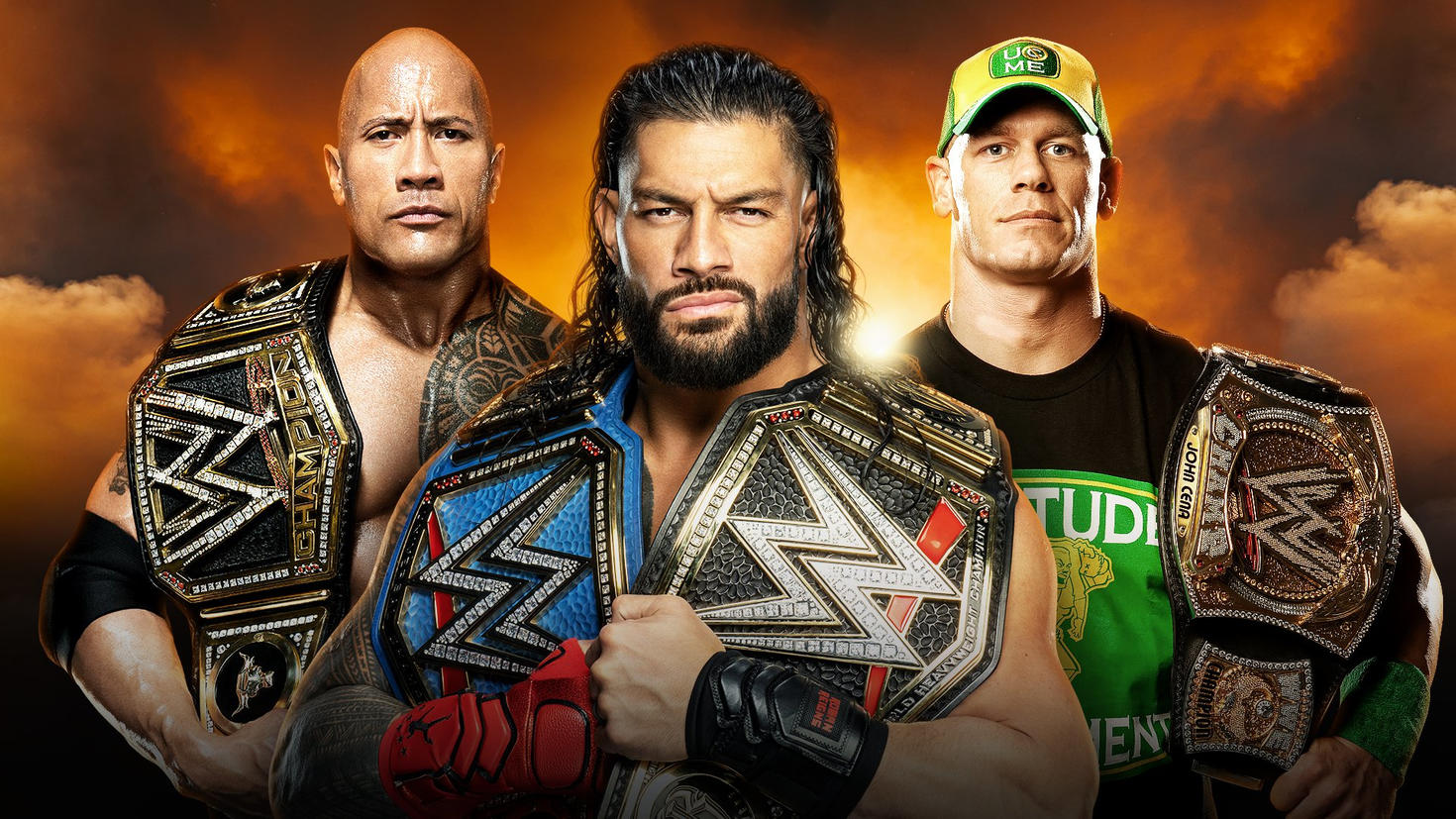 The Rock, Roman Reigns & John Cena