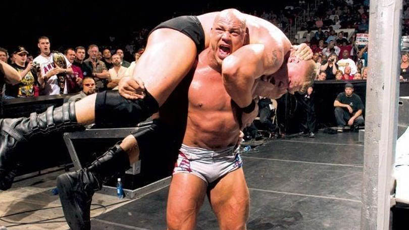 Kurt Angle vs. Brock Lesnar