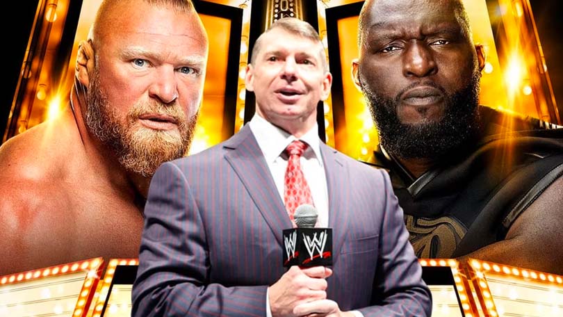 Brock Lesnar, Vince McMahon & Omos