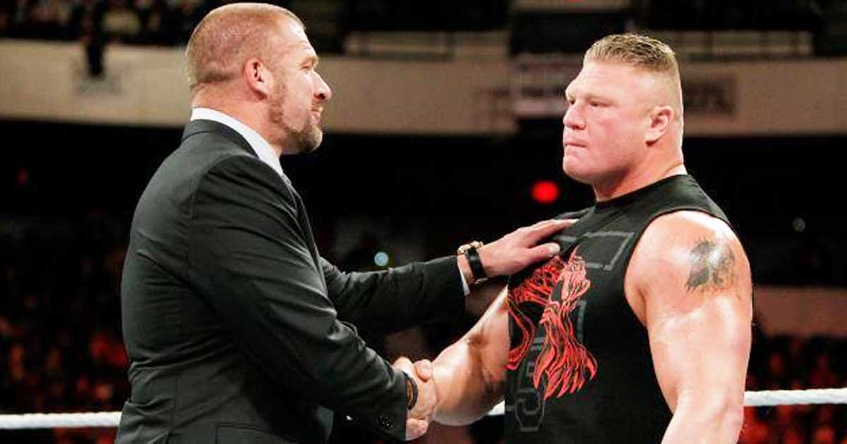Triple H & Brock Lesnar