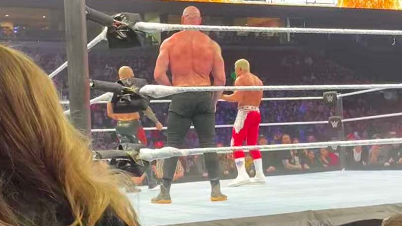 Ricochet, Braun Strowman & Cody Rhodes