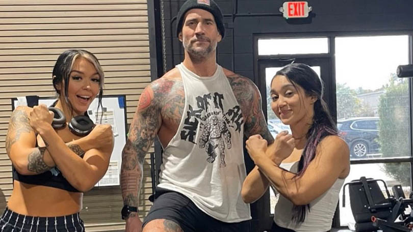 Cora Jade, CM Punk & Roxanne Perez 