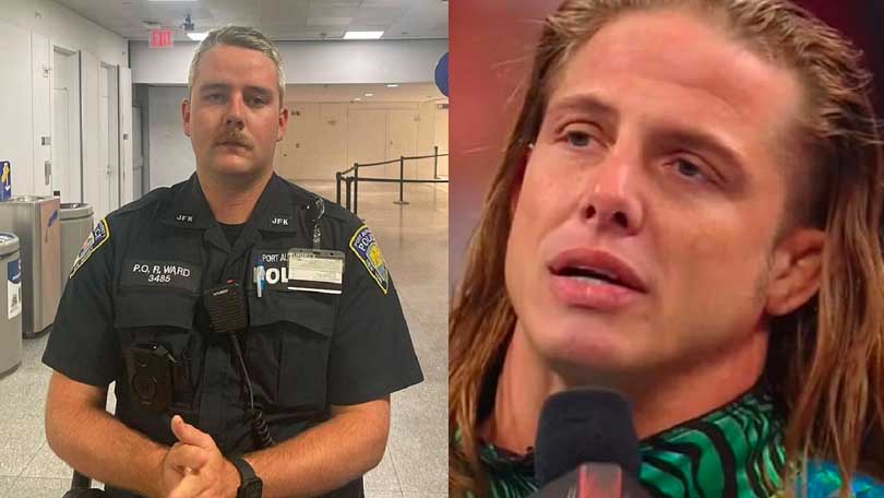 Policejní důstojník a Matt Riddle