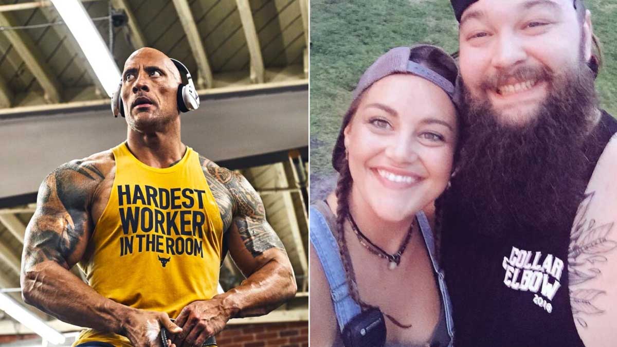 The Rock, Mika Rotunda & Bray Wyatt