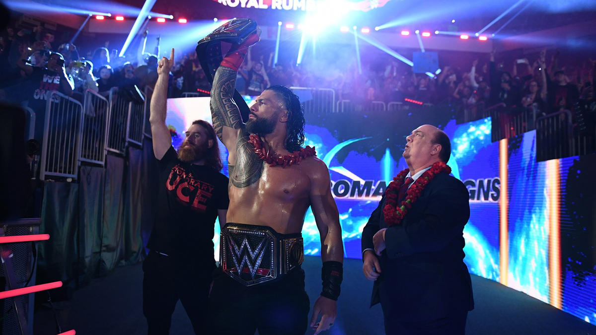 Sami Zayn, Roman Reigns & Paul Heyman