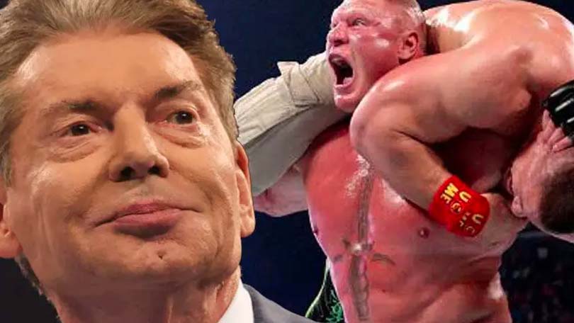 Vince McMahon, Brock Lesnar & John Cena