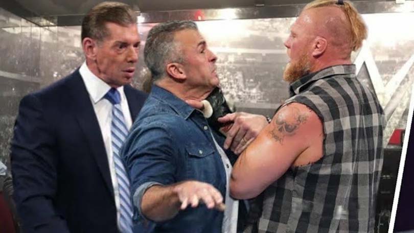 Vince McMahon, Shane McMahon & Brock Lesnar