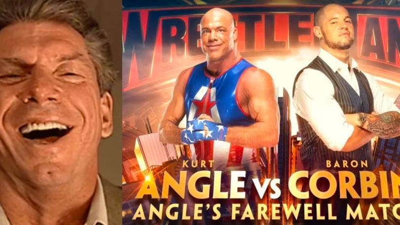 Vince McMahon - Kurt Angle vs. Baron Corbin
