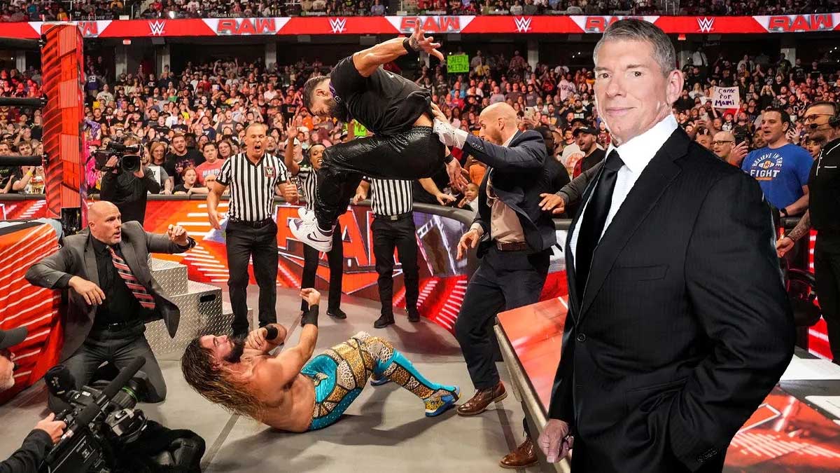 Seth Rollins, Finn Bálor & Vince McMahon