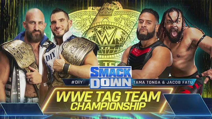 #DIY (Johnny Gargano & Tommaso Ciampa) (c) vs. The Bloodline (Tama Tonga & Jacob Fatu)