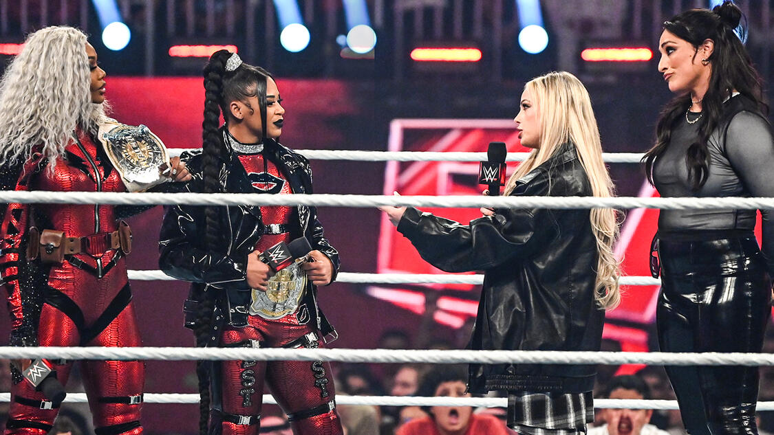 Jade Cargill, Bianca Belair, Liv Morgan & Raquel Rodriguez