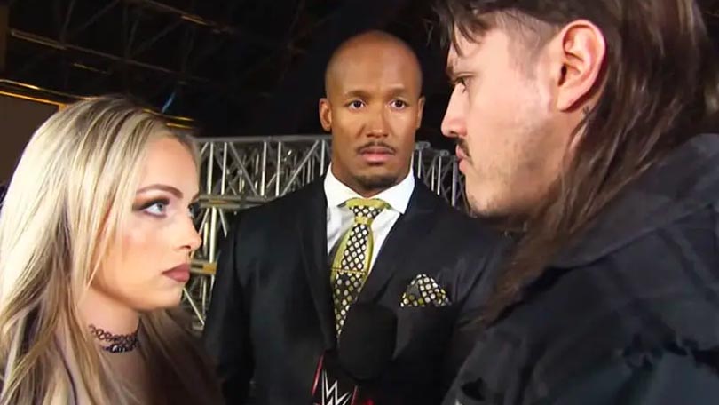 Liv Morgan, Byron Saxton & Dominik Mysterio