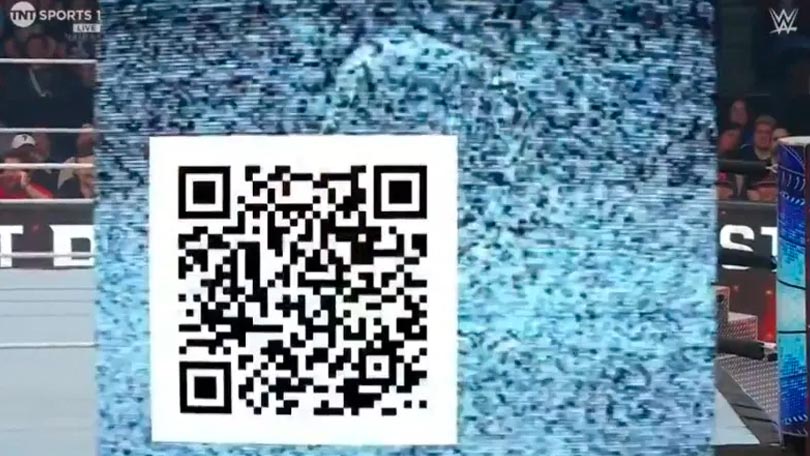 QR kód ve vysílání SmackDownu