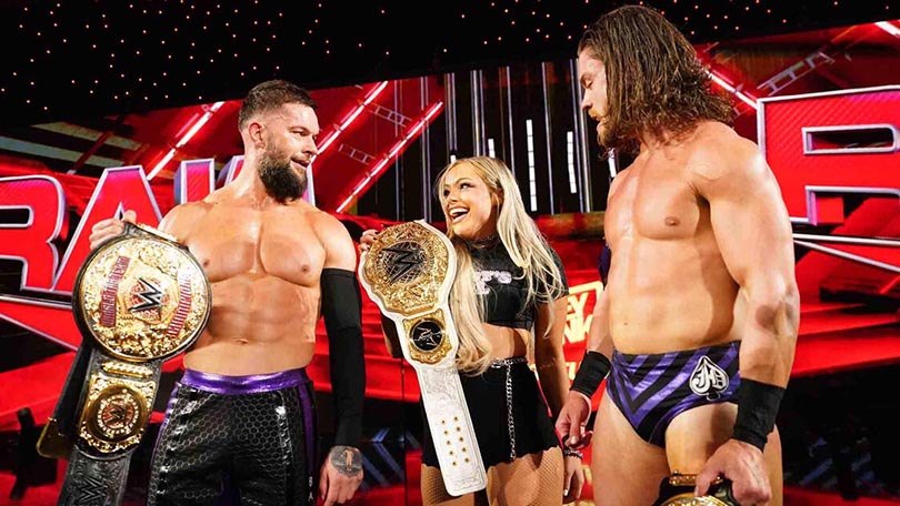 Finn Bálor, Liv Morgan & JD McDonagh