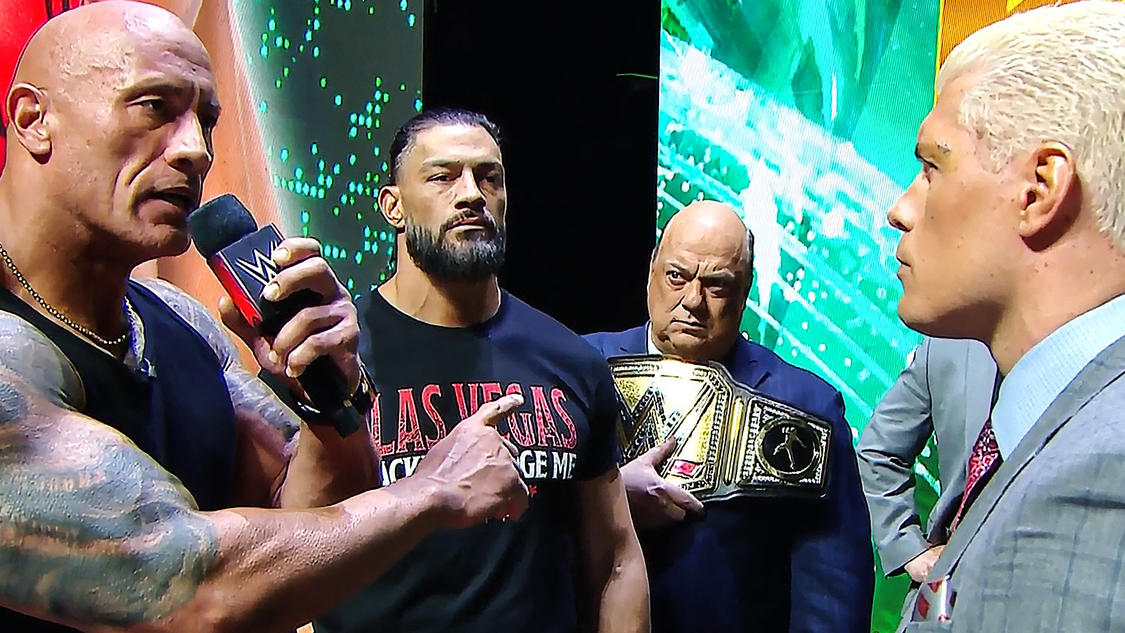 The Rock, Roman Reigns & Cody Rhodes