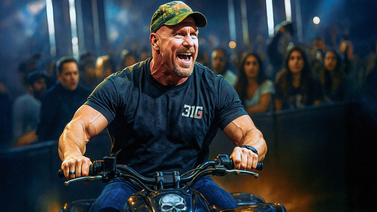 Steve Austin vysvětlil, proč na WrestleManii 41 narazil čtyřkolkou do barikády