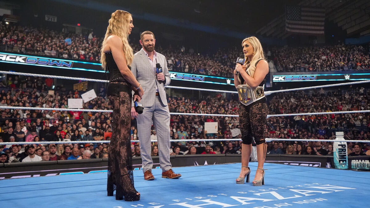 Charlotte Flair, Wade Barrett & Tiffany Straton