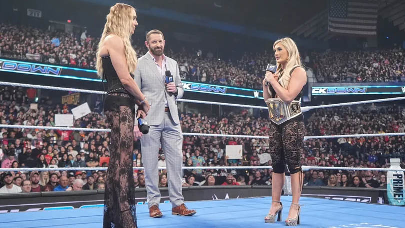 Charlotte Flair, Wade Barrett & Tiffany Stratton