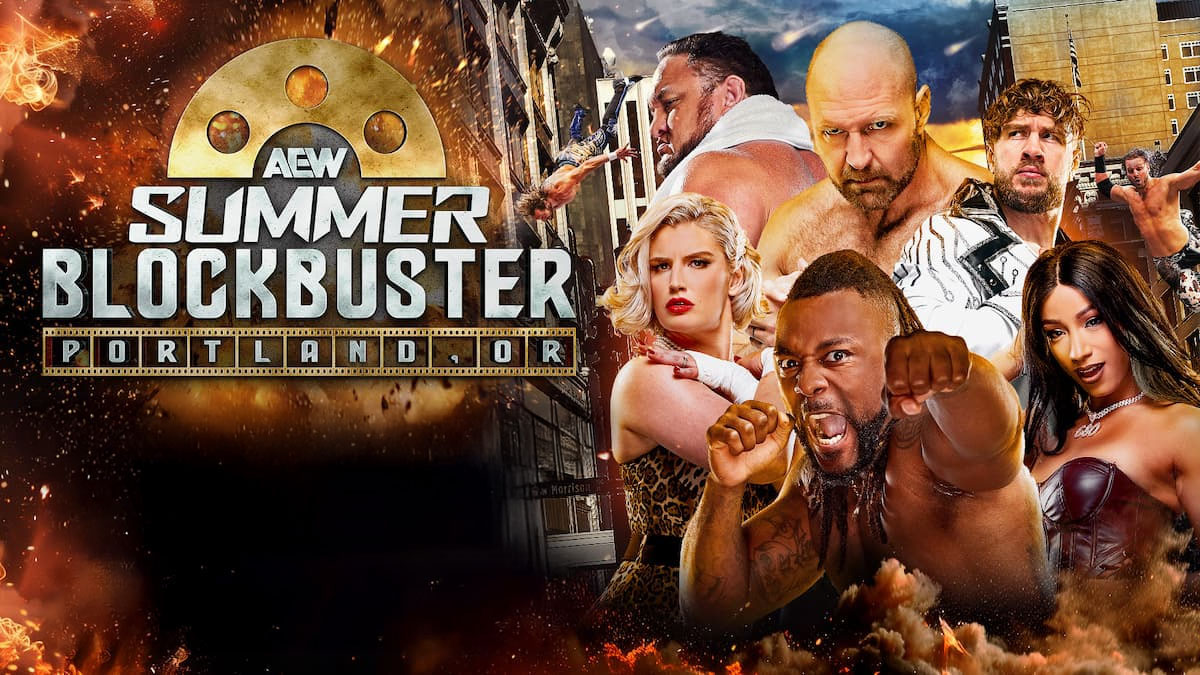 Pozvánka na dnešní speciální čtyřhodinovou show AEW Summer Blockbuster: Dynamite & Collision