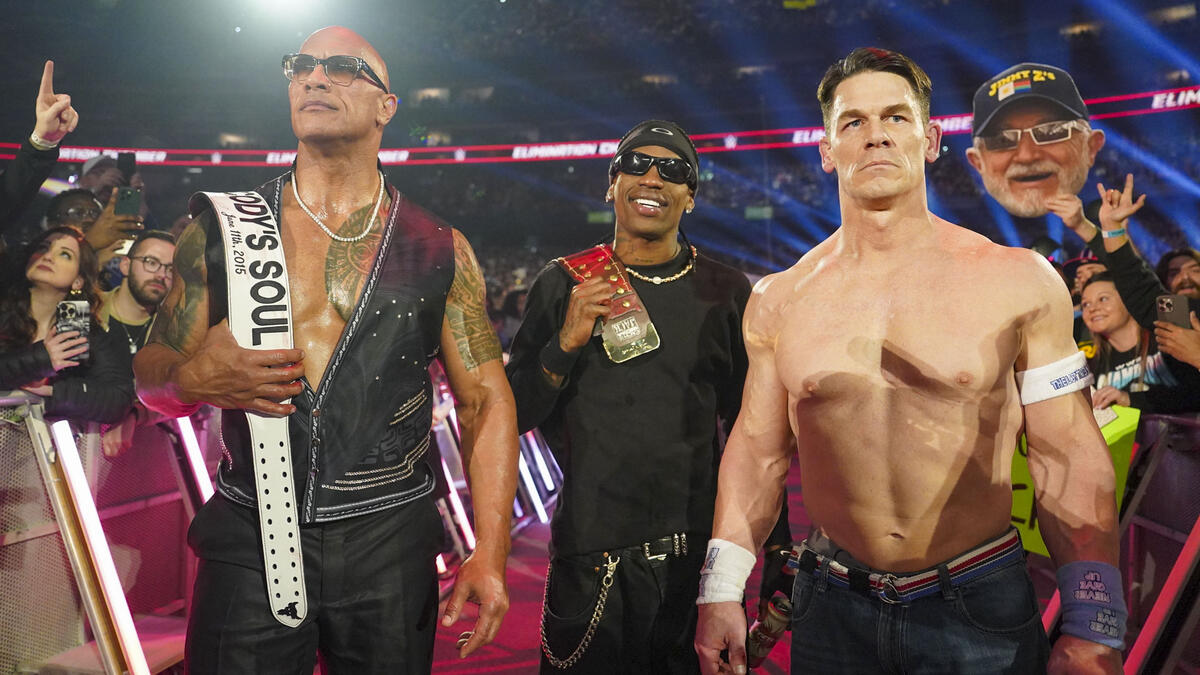 The Rock, Travis Scott & John Cena