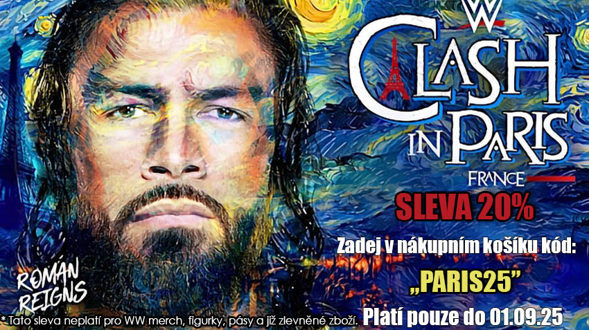 WrestlingShop: Speciální WWE Clash in Paris 2025 sleva!