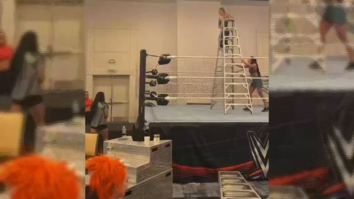 Tiffany Stratton si málem zlomila krk při nacvičování zápasu