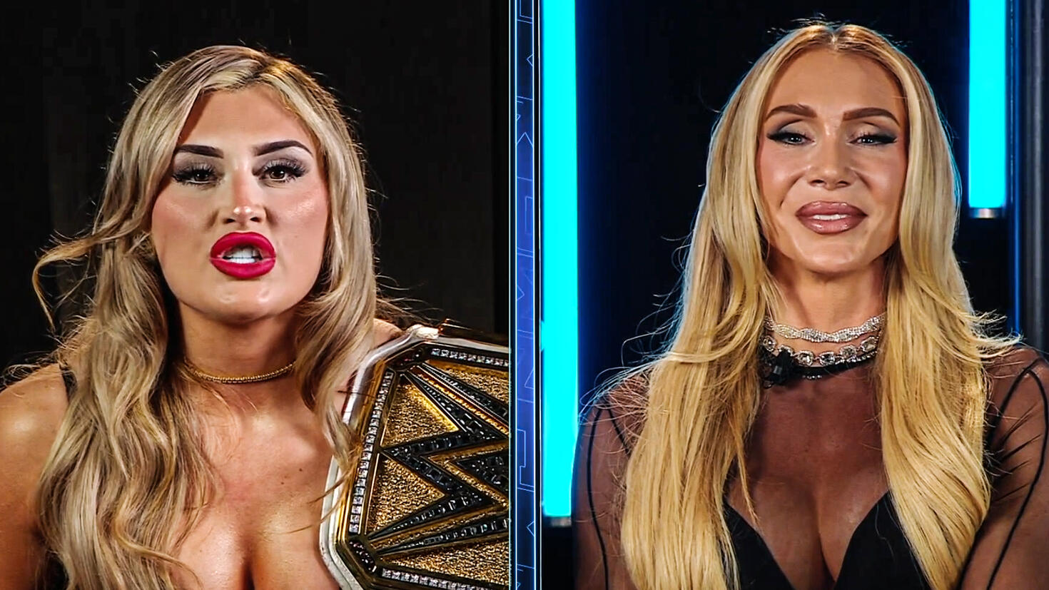 Tiffany Stratton & Charlotte Flair