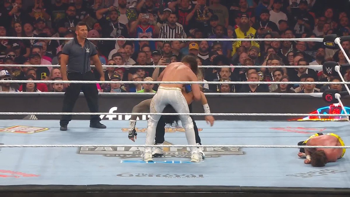 Seth Rollins vs. Roman Reigns vs. CM Punk