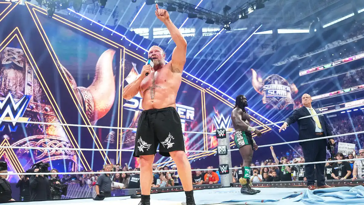 Brock Lesnar, Oba Femi & Paul Heyman