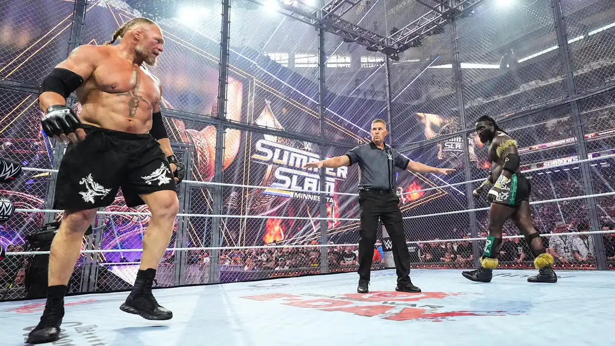 Důvod, proč zápas Brock Lesnar vs. Oba Femi uzavřel sobotní WWE SummerSlam